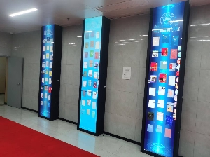 我司圓滿完成長沙某大學(xué)展廳拼接屏安裝項目